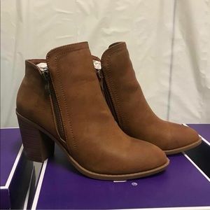 Brown booties